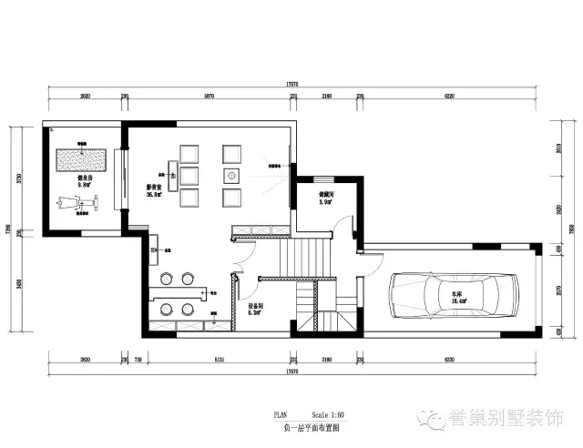 別墅設計負一層平面布置圖